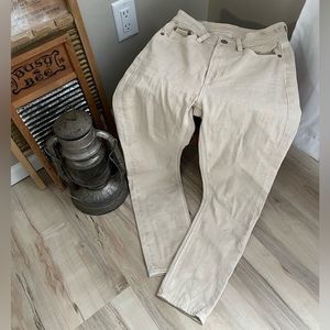 American Eagle High-waisted tan Mom Jean Size 000